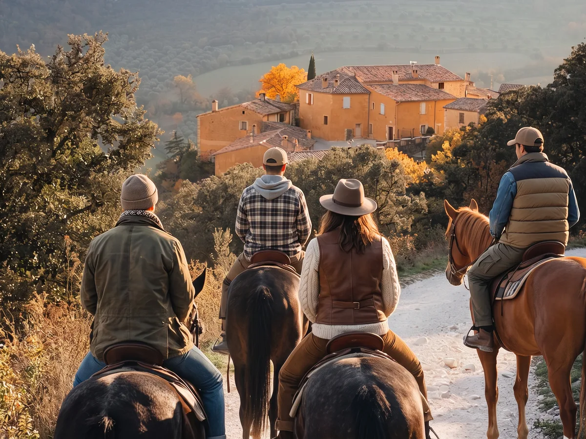 Balade à cheval en Ardèche, autour de Saint-Andéol-de-Berg